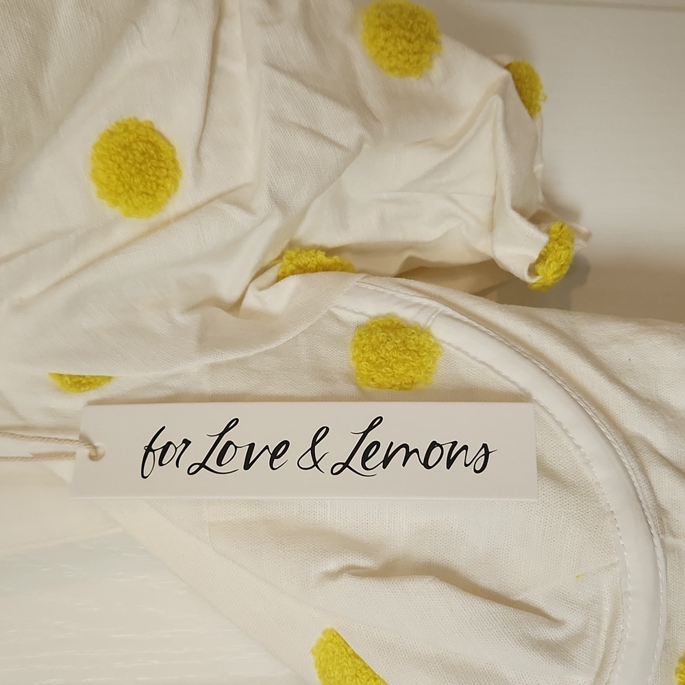 NWT For Love & Lemons Claude Mini Polka Dot Dress - Picture 8 of 10